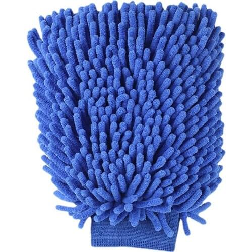 Car Wash Glove Mitt Soft Mesh backing no scratch for Car Wash and Cleaning Hot sale Ultrafine Fiber washing gloves