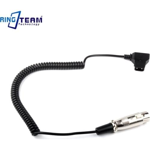 Suitable for Anton camera/monitor power cord DTAP D-TAP male plug to four-pin 4-pin 4-core XLR female elastic cable