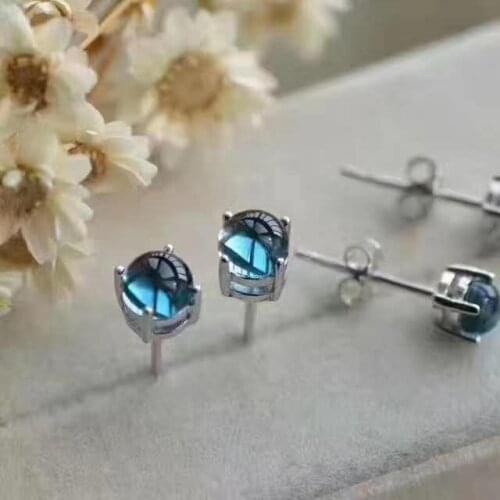 Natural And Real Topaz gemstone earrings S925 silver earrings women fashion earrings New year gift
