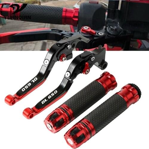 Motorcycle Folding Extendable Brake Clutch Lever Bike Cable Handle Grip For Suzuki DL650 DL 650 V-STROM 2004-2010 2011-2017 2018
