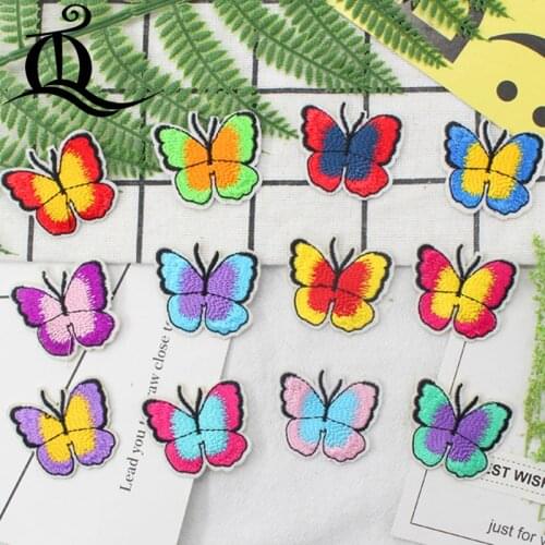 Mix 12/lots fruit heart cartoon DIY fashion fine embroidery cloth patches patches clothing jeans trumpet childrens stickers C25