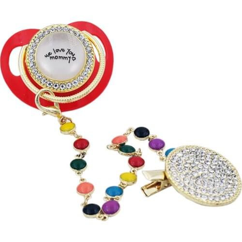 Pacifier Beads With Chain Clip Silicone Pacifier High Quality Bpa Free Hot Sale Pacifier Clip Designed To Support Baby chupetes