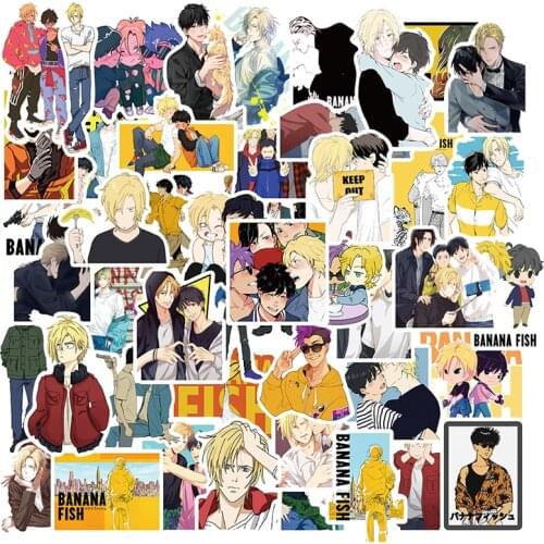 10/30/50pcs/pack Japanese anime BANANA FISH Lable Stickers For Wall Desk DIY Chair Toy Car Computer Decal TV Guitar Motorcycle