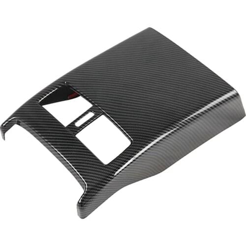 Carbon Fiber Rear Armrest Air Condition Vent Outlet Frame Cover Trim for Mazda CX-30 CX30 2020 Car Styling