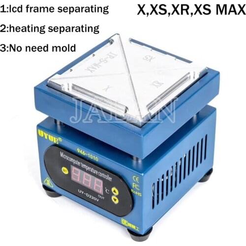 Universal Frame removing machine for IP XR/XS MAX/XS/X lcd glass frame heating separate no need mold