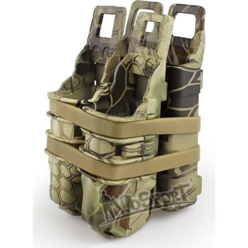 WoSporT Tactical Fast Mag Pouch Holster Magazine Set 2 in 1 Molle Strike System 13 Color