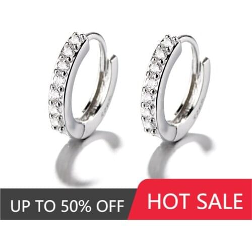 Women Earrings Plating Zirconia Round Earrings Female Fashion Hoop Earring Delicate Jewelry Luxurious Accessories Gift