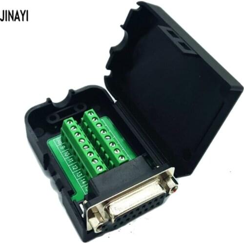10pcs 15 Pin VGA15 DB15 Male Female Serial Port Nut Type Terminal Adapter Connector