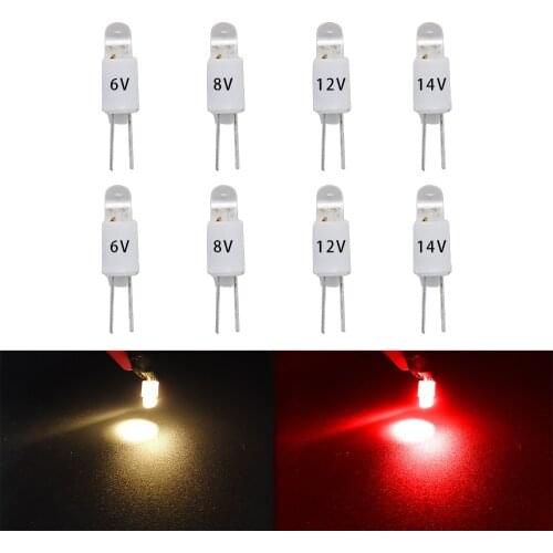 50x AC6.3V Audio Equipment lighting Bi-Pin Style LED lamps Replacement of 8V 14V Fits Marantz,Sansu and Other Vintage Receivers