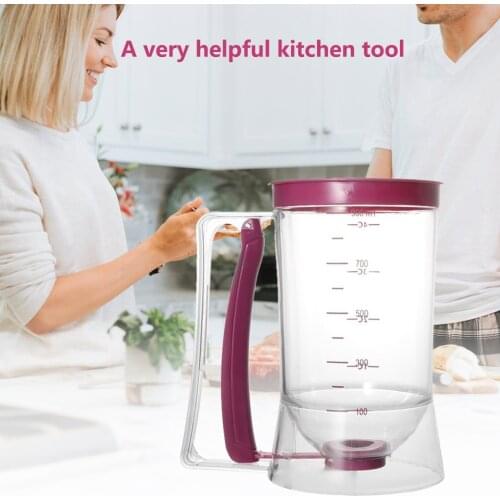 900ml Measuring Cup Cream Speratator Batter Flour Paste Dispenser Baking Tools For Cupcakes Pancakes Cookie Cake Muffins Cup