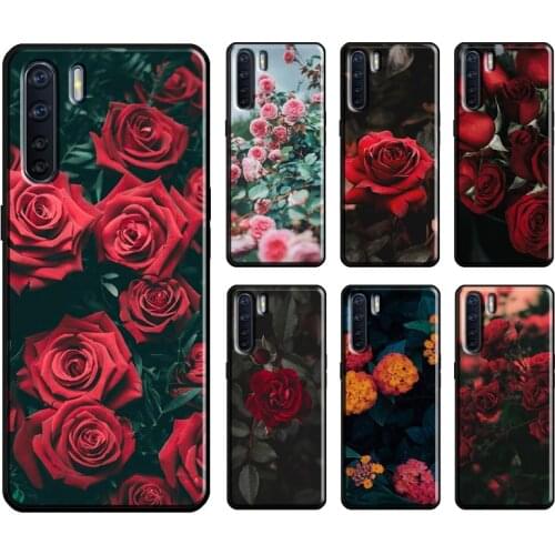 Colorful Flower Rose Peony For OPPO A53 2020 A31 A5 A9 A1K A3S A5S A15 A52 A72 A83 F5 F7 Find X2 X3 Pro Phone Cover