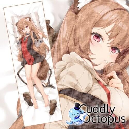 Anime The Rising Of The Shield Hero Raphtalia Dakimakura Hugging Body 2WAY Pillow Case Cover Pillowcase Cushion Bedding Cud