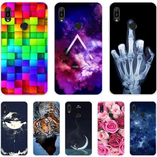 For Huawei y6 2019 Case Huawei Y6 2019 Silicone Cover Soft Phone case For Huawei Y6 2019 MRD-LX1 MRD-LX1F Y 6 pro Y6Prime Case
