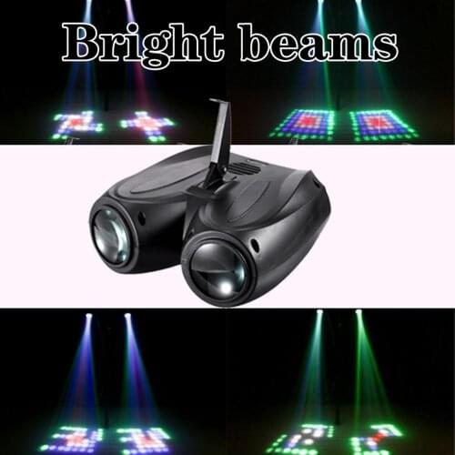 F&G Free Shipping 64/128LEDs Double Head Airship RGBW Mode Stage Effect Lighting Projector DJ Disco Ball Led Christmas Light