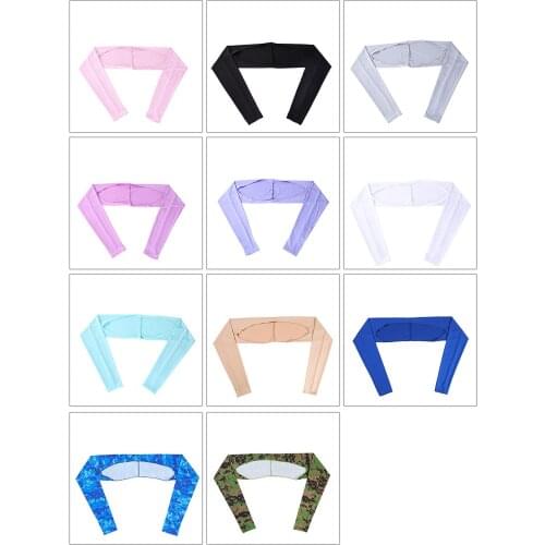 Summer UV Protection Clothing for Outdoor Activity Unisex Shawl Cuff Gloves Golf Shawl Sleeves Ice Silk Sunscreen Sleeves
