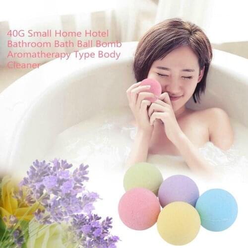 Small Size Hotel Bathroom Bath Ball Bomb Aromatherapy Type Body Gift Bath Salt Handmade Cleaner U4Z6