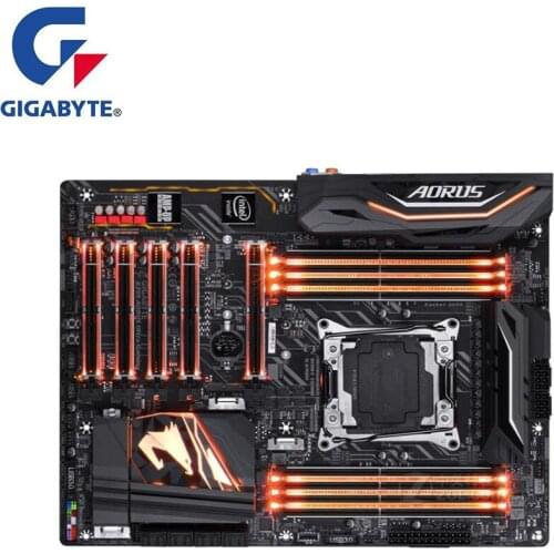 For Gigabyte GA X299 AORUS Ultra Gaming Motherboard LGA 2066 For Intel X299 Used Desktop Mainboard M.2 NVMe SATA3 PCI-E X16 3.0