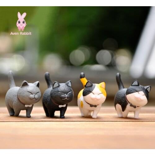 Mini Lovely Cat Doll Cute Cat Family Doll Cake Decoration Gift Blind Box Toys Send Friend Kids Collect Toy Child Free Shipping
