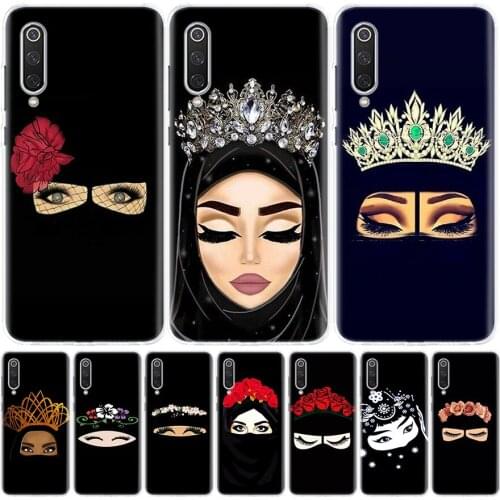 Muslim Islamic Gril Eyes Phone Case for Xiaomi Redmi Note 10 9S 9 8T 9 8 7 7A 8A 9A 9C 6A 6 S2 K20 S30 Pro Fashion Cover Capa