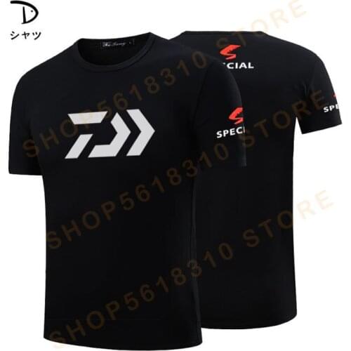 DAIWA DAWA Camisas Pesca Men Outdoors Clothes Fishing Clothing Anti-UV Special Wicking Breathable Short Sleeve Fishing Shirt