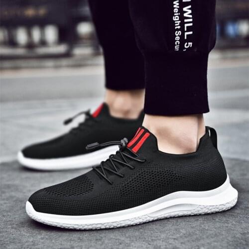 2020 New Sport Running Shoes Men Lace Up Casual Shoes Men Flats Outdoor Sneakers Mesh Breathable Walking Footwear Sport Trainers