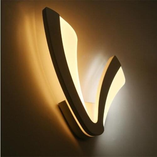 L71-Modern Acrylic Sconce LED Wall Lamp 85-260V Home Lighting 12W Wall Light for Indoor Aisle Bathroom Bedroom Bar Luminaire