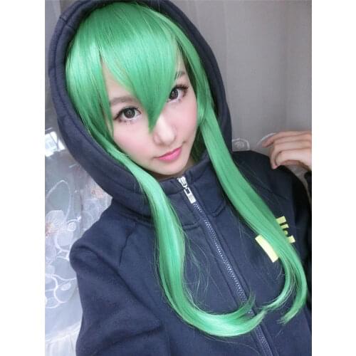 Anime 55CM VOCALOID Megpoid Gumi Cosplay Wig Anti-Alice Grass Green Heat Resistant Synthetic Hair Wig