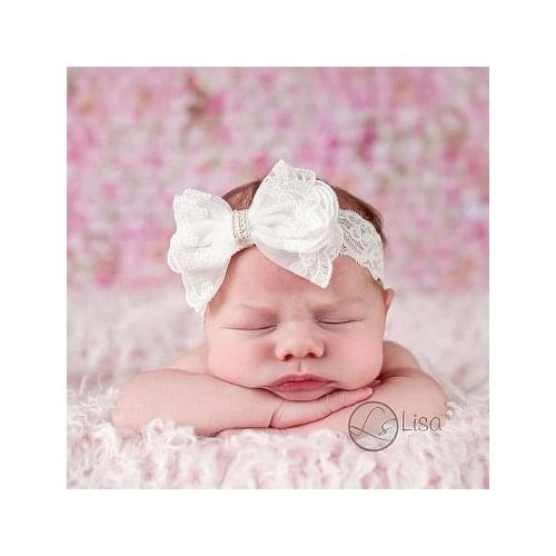 2020 Supreme Baby Girl Cute Fashion Headband Children Kids Girls Lace Pretty Headbands Flower Casual Headwear Photography Props