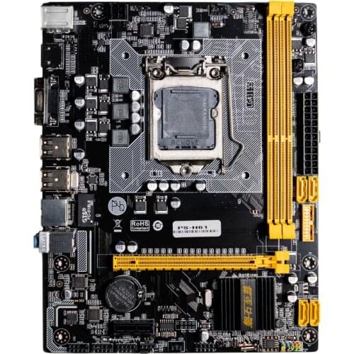 PS-H61 1155 Pin Motherboard Support Core i3 I5 I7 New Board With VGA Interface
