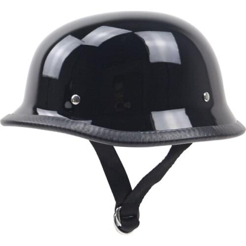 Vintage Moto Helmet Half Face Motorcycle Helmet Light Weight Cap Style Fiberglass Shell Retro Open Face High Quality Helmet