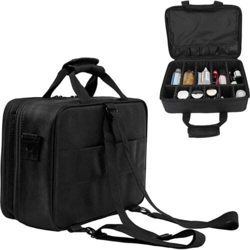 3 Layer Professional Cosmetics Storage Box Lipstick Makeup Brush Nail Polish Jewelry Skin Care Beauty Large Makeup Kit Black New