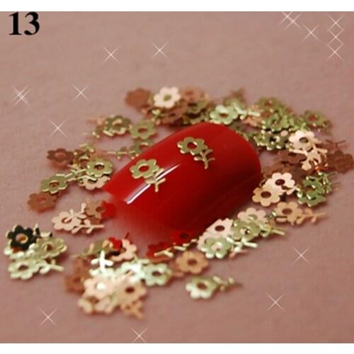 High Quality 700pcs/pack One Style, Available Gold Nail Art Metal Sticker Decoration, Metallic Sticker K13