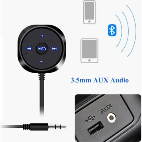 High Quality Audio A2DP Adapter Music Receiver Hot Car Kit MP3 Player 3.5mm AUX Magnetic Base With 5V2.1A USB Charger Good Stuff
