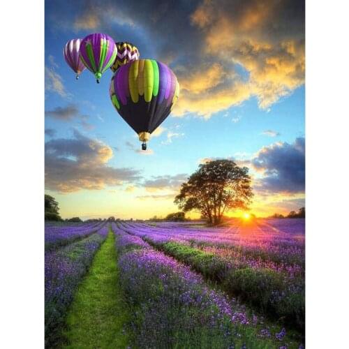 YIKEE diamond painting Hot Air Balloon,cross stitch diamond,diamond mosaic paintings Y106