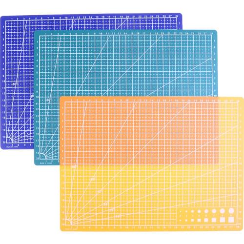 1pc 30*22cm Double Sided Cutting Mat A4 Durable Self-healing Cut Pad Patchwork Tool Handmade Cutting Plate Dark School Supplies