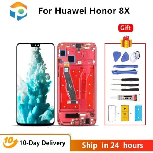 100% Ori 6.5'' Display with frame for Huawei Honor 8X LCD Touch Screen Digitizer Honor 8X LCD JSN-L21 JSN-L42 Repair Parts