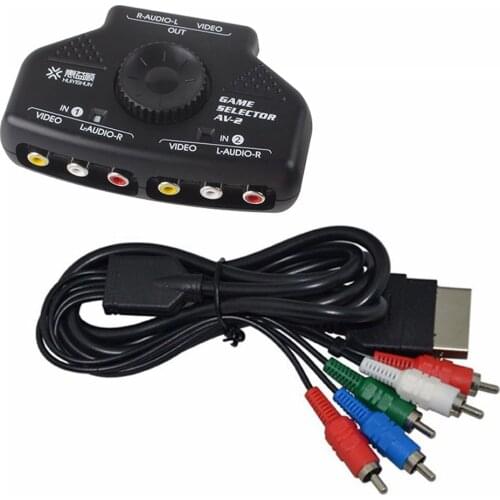 1080p Component HD TV RCA AV Video Cable HDTV for Original Xbox Console