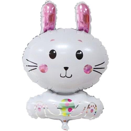 2pcs Easter Balloon Cartoon Bunny Rabbit Balloons Easter Decoration Baloon Inflatable Bunny Easter Party Decoration Home Decor