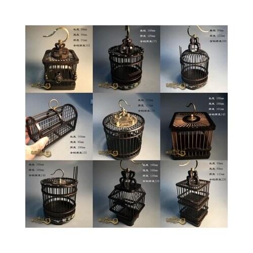 20 advanced new styles Pet reptile cage worms solid wood handmade ebony large classic models insects cage Insect box decoration