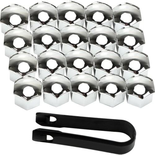 20Pcs Car Wheel Nut Caps Auto Hub Screw Cover Exterior 17mm Bolt Rims Decoration Special Socket Protection Dust Proof