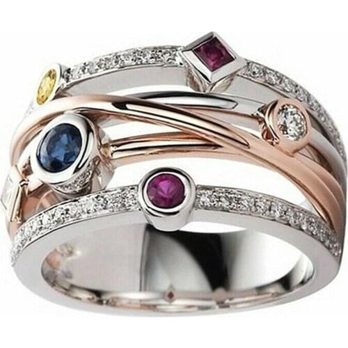 2021 trendy jewelry rings for women rose gold Womens ring stainless steel anillos mujer rings for girls pierscionki damskie