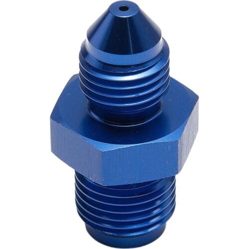 -3 AN X 7/16-24 Turbo Oil Feed Restrictor Adapter Fitting 0.035" Restrictor Alum