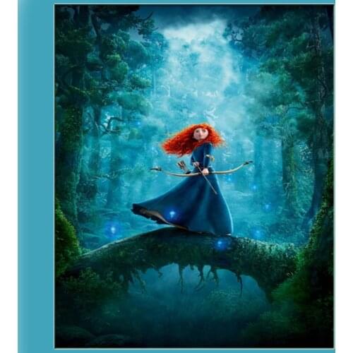 Disney 5D Diy Square Round Diamond Painting "Brave" Cartoon Princess Merida New Rhinestone High Quality Decorative Painting