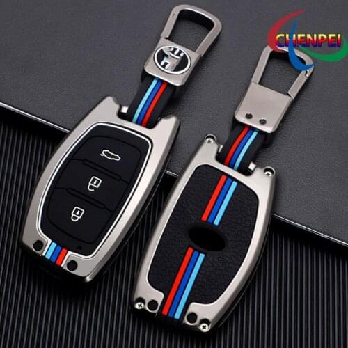 Car Key Case Cover Key Bag For Hyundai Tucson Creta ix25 i10 i30 i20 Verna Mistra Elantra 2015-2018 Interior Accessories