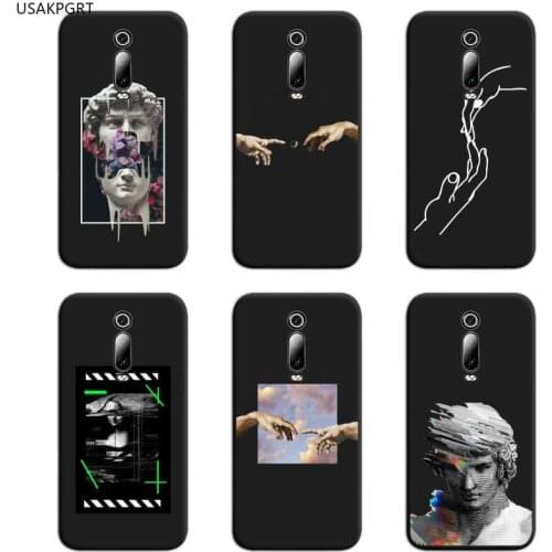 David aesthetic art statue hand Mona Lisa Phone Case For Redmi 9A 9 8A 7 6 6A Note 9 8 8T Pro Max K20 K30 Pro