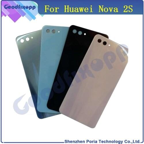 Hosing Case For Huawei Nova 2S Original Glass Back Cover Battery Door Housing Replacement Part for Huawei Nova 2S