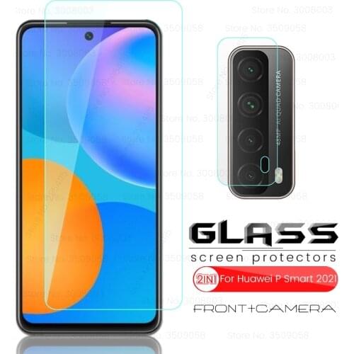 For Huawei P Smart 2021 Glass Rear Camera Len Protectors On Hauwei Huawie Huawey Hawei Psmart 2021 6.67" Phone Screen Cover Film