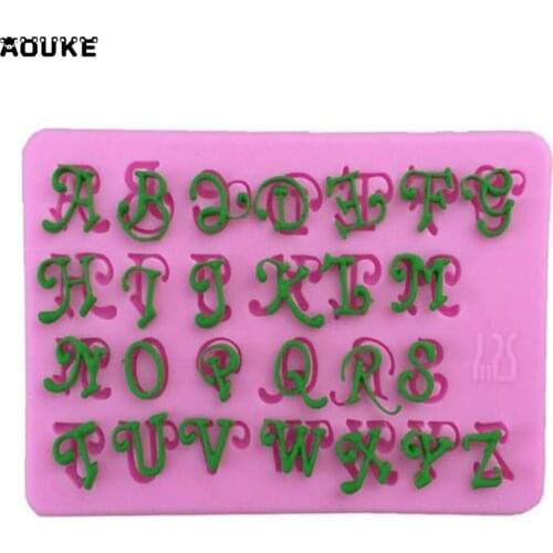 Cake Decoration DIY Tools Capital Art Fun Letters Chocolate Liquid Silicone Pastry mould Jello Pudding Ice Cube Soap Molds