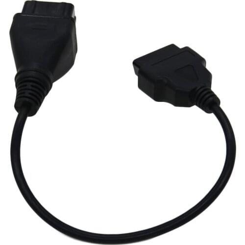 2018 New Arrival For Re-nault 12 Pin To OBD 2 16 Pin Interface Female Extension Cable Auto Adapter Diagnostic Tool Connector