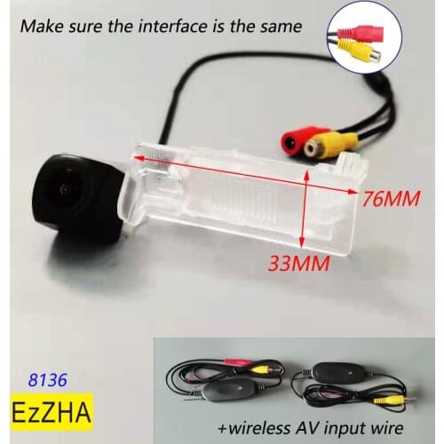 Fisheye Dynamic Trajectory Wireless Car Rear View Camera For Skoda Fabia Kodiaq Superb Octavia Rapid/VW Lavida Passat Sagitar